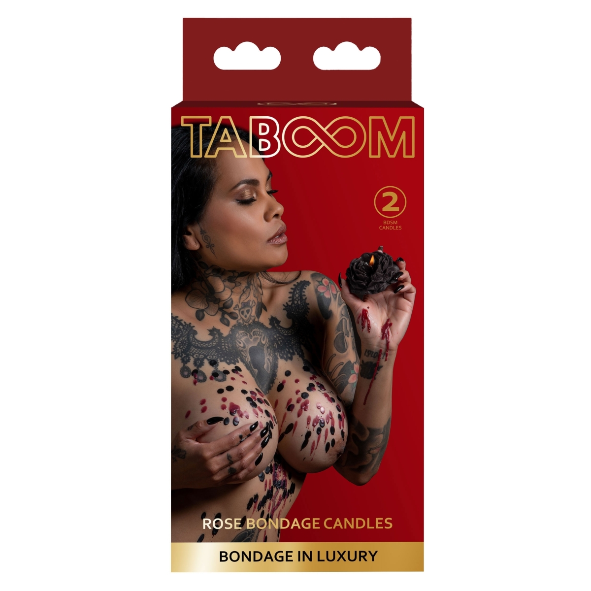 2 bougies sm rose candles noire rouge 2