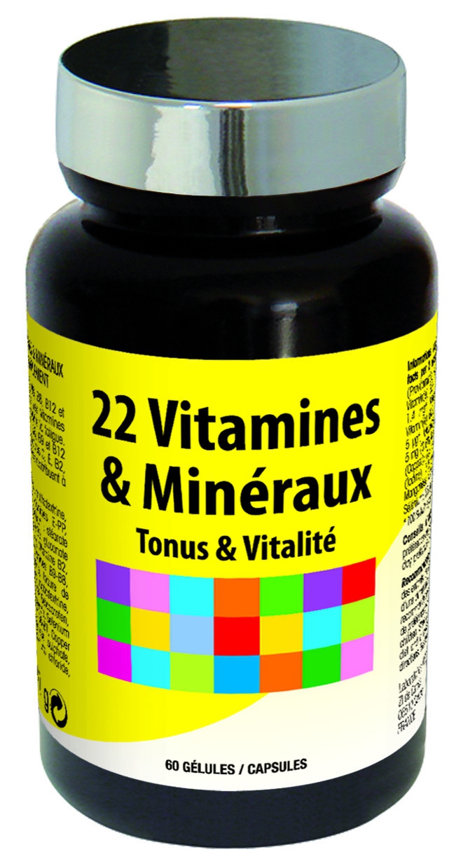 22-vitamines-et-mineraux-60-gelules 22 vitamines et mineraux 60 gelules