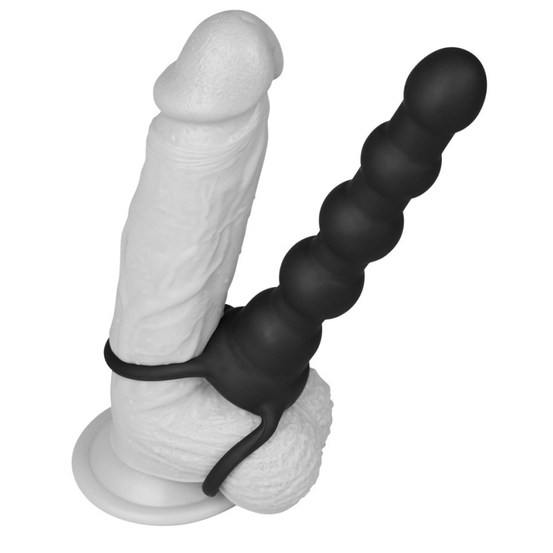 accessoire double penetration vibrant rock balled 15 x 28 cm