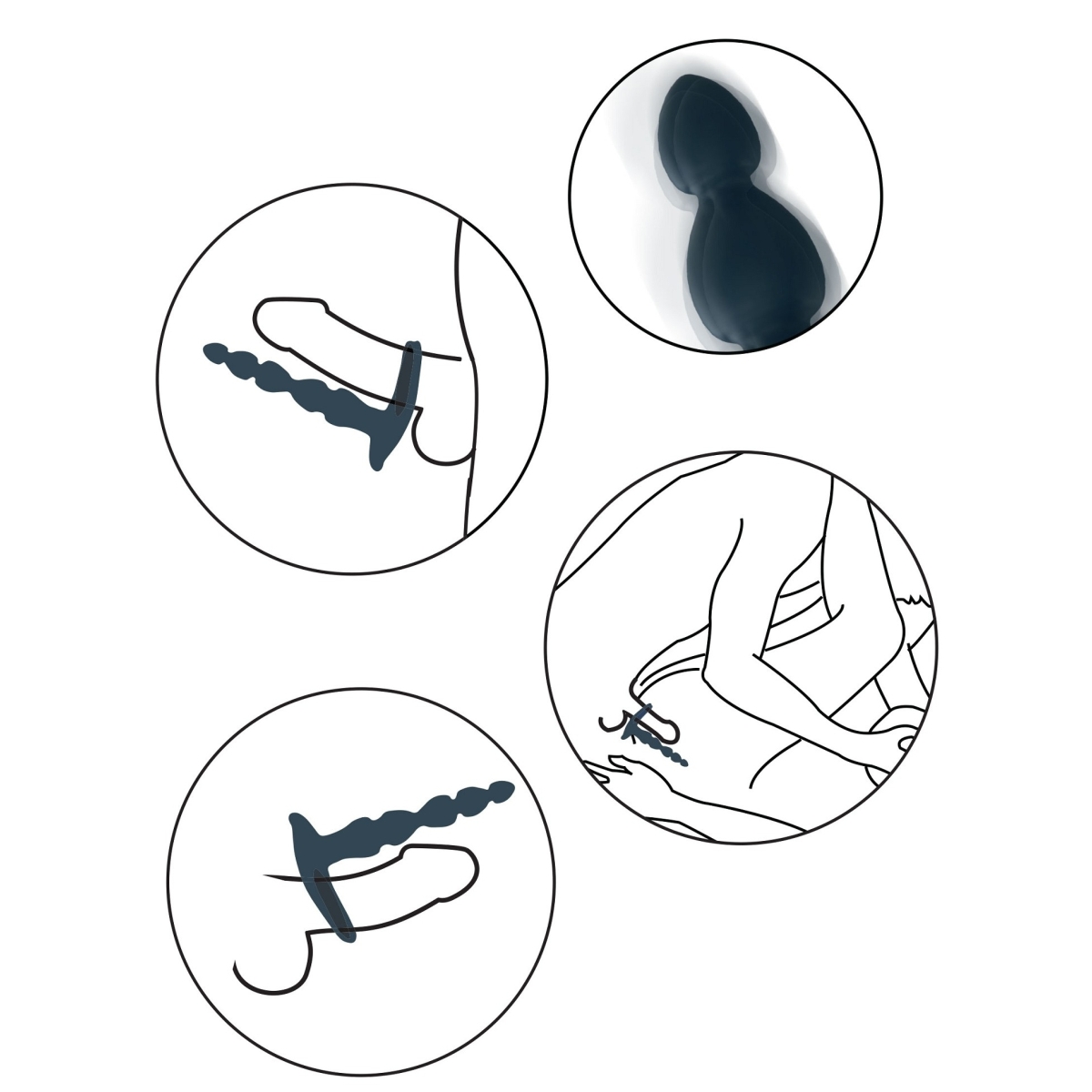 accessoire vibrant double penetration elixer 155 x 3cm 2