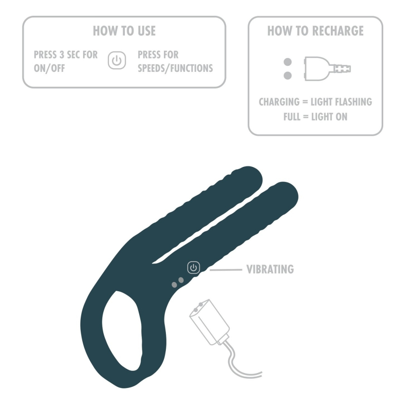 accessoire vibrant multifonction fushion 8 x 35cm 5