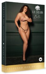 aime brief with open crotch and buttock adjustable slider and golden details black osx 2