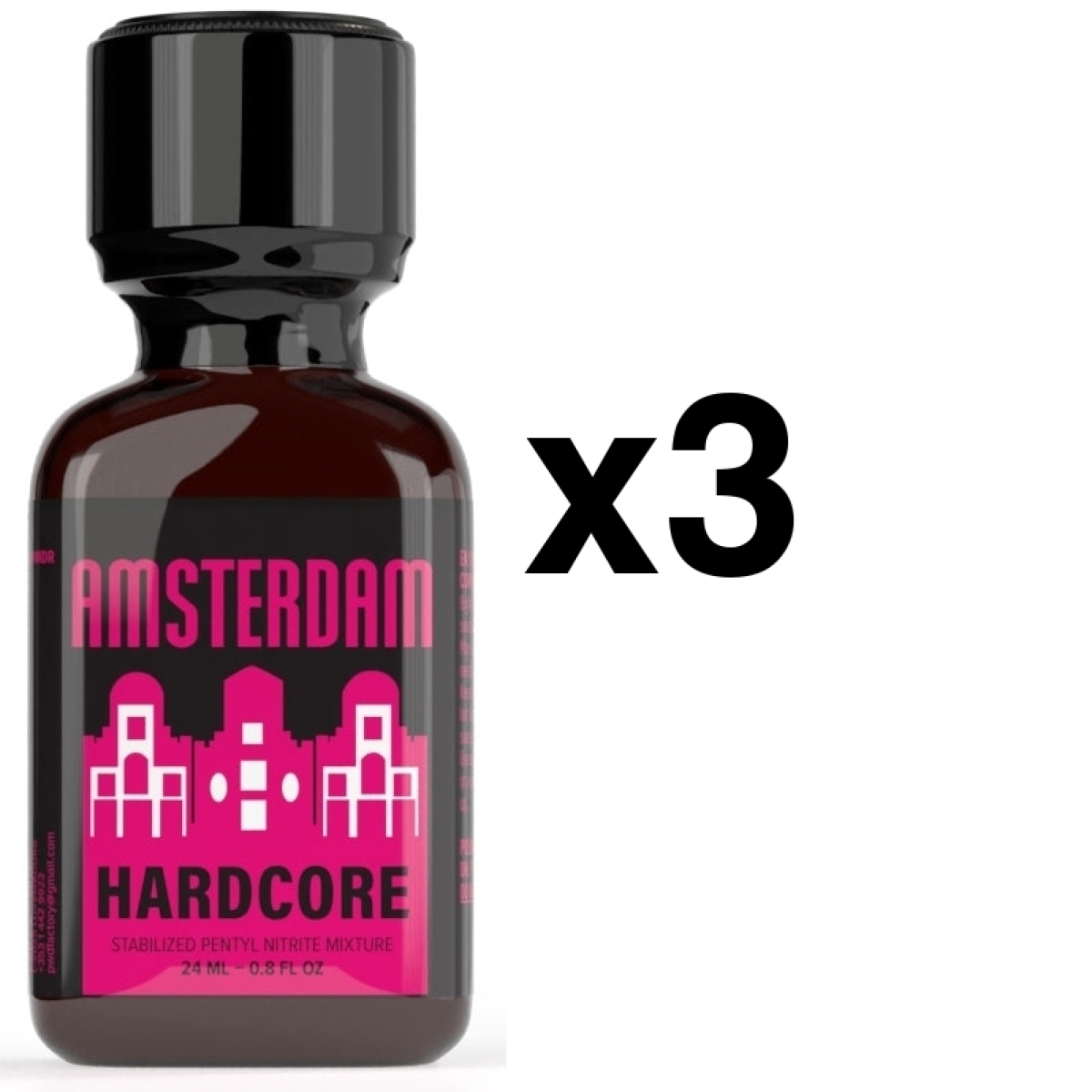 amsterdam hardcore 24ml x3