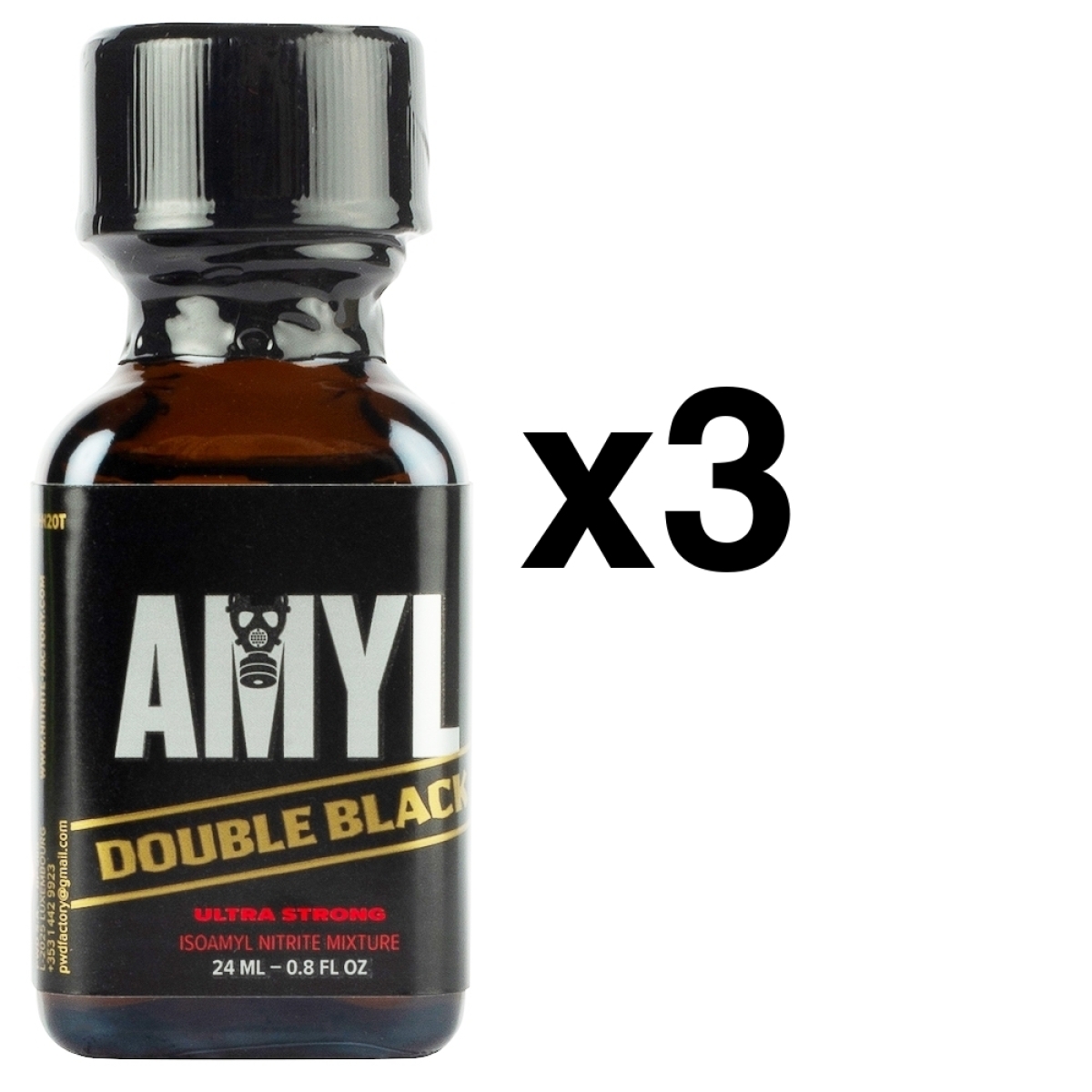 amyl double black 24ml x3