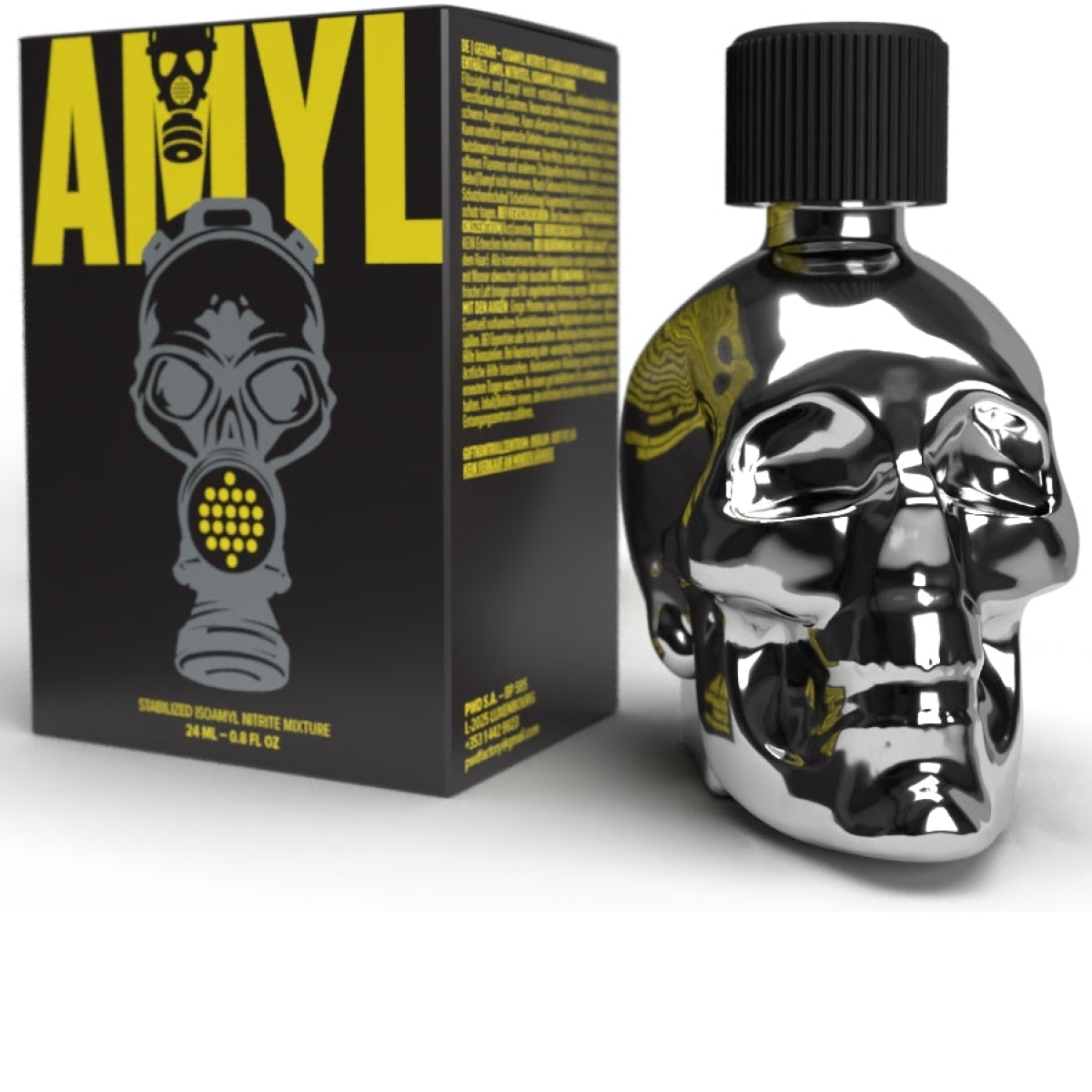 amyl silver skull 24ml x3