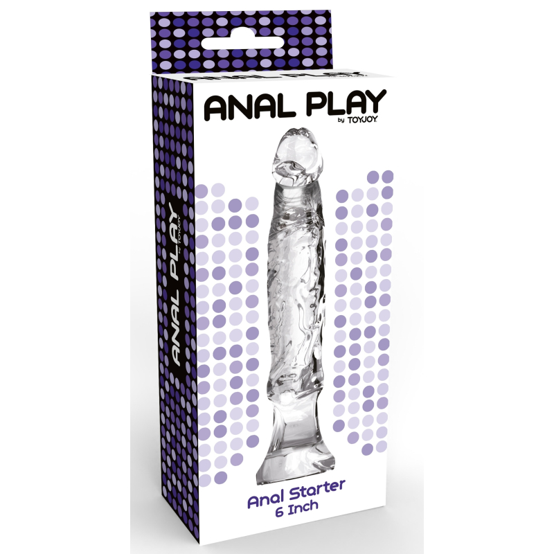 anal starter 6 inch transparent 1