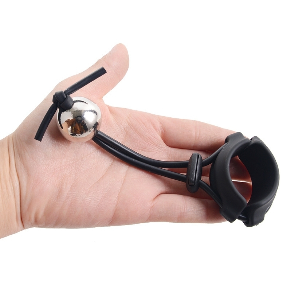 anneau avec boules pendantes cock head ball l poids 520g 1