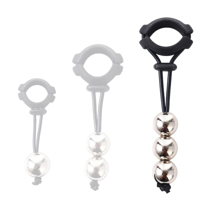 anneau avec boules pendantes cock head ball l poids 520g