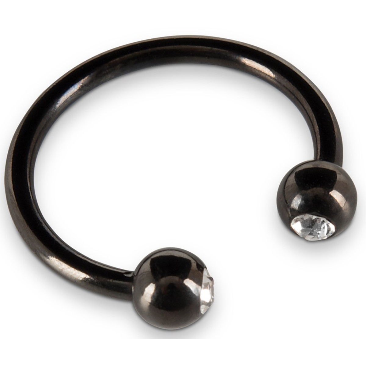 anneau de gland avec strass 28mm noir 4