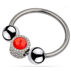 anneau de gland royring bijou rouge