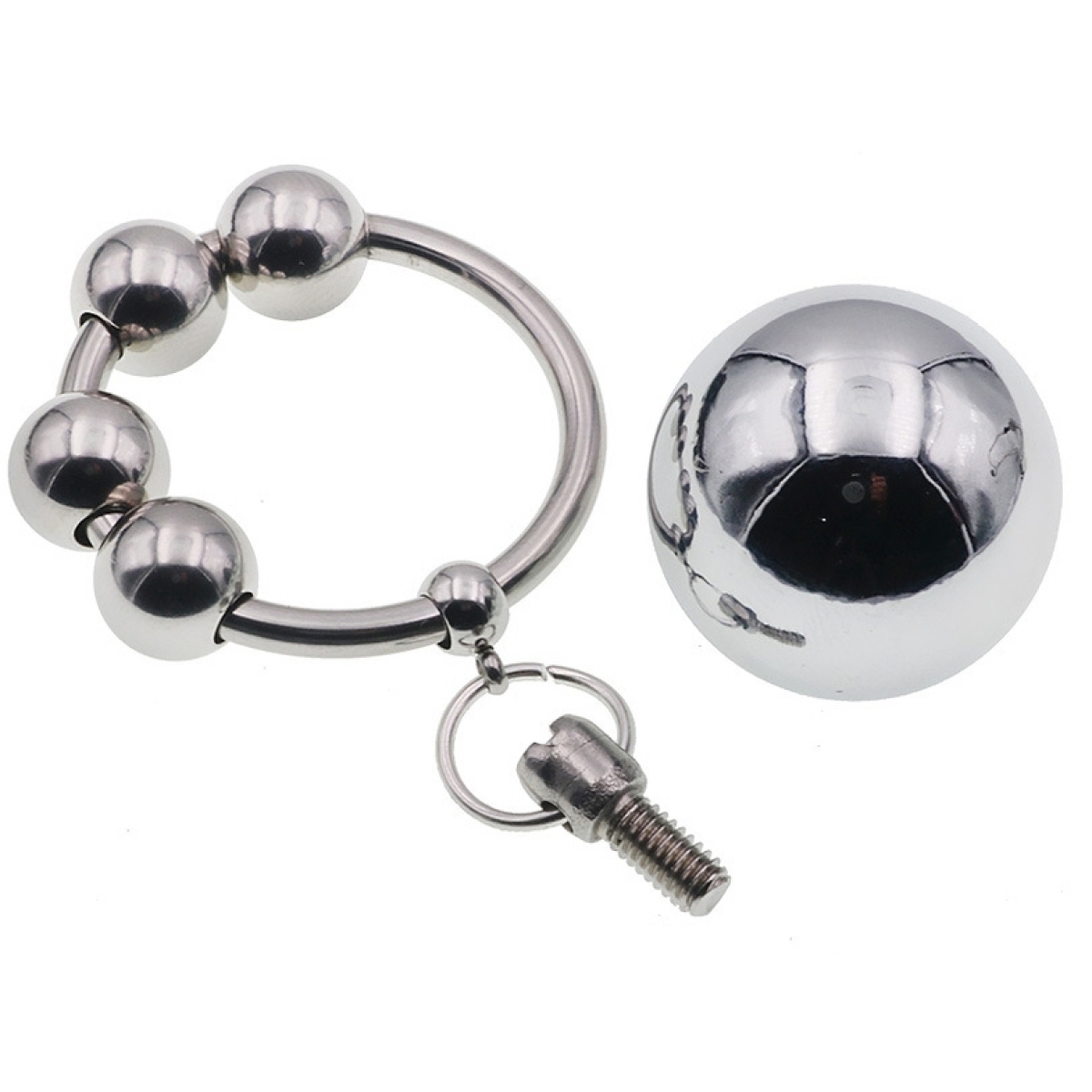 anneau en metal avec 1 boule weight hanger 90g 3