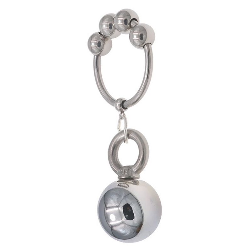 anneau en metal avec 1 boule weight hanger 90g 5