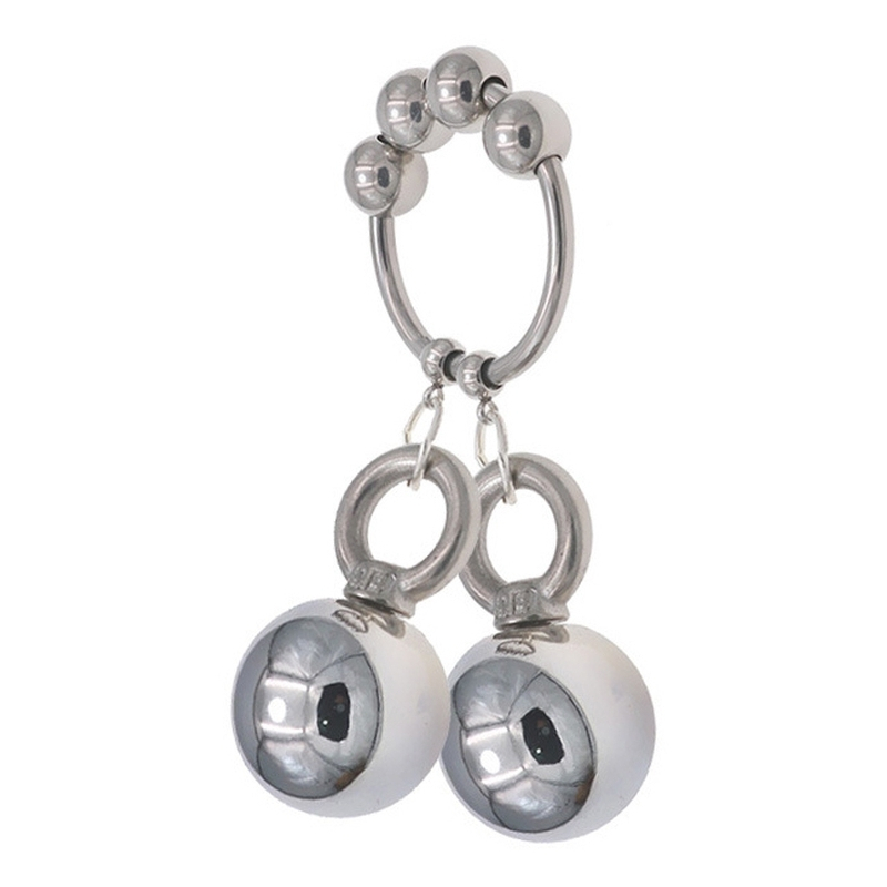 anneau en metal avec 2 boules weight hanger 160g
