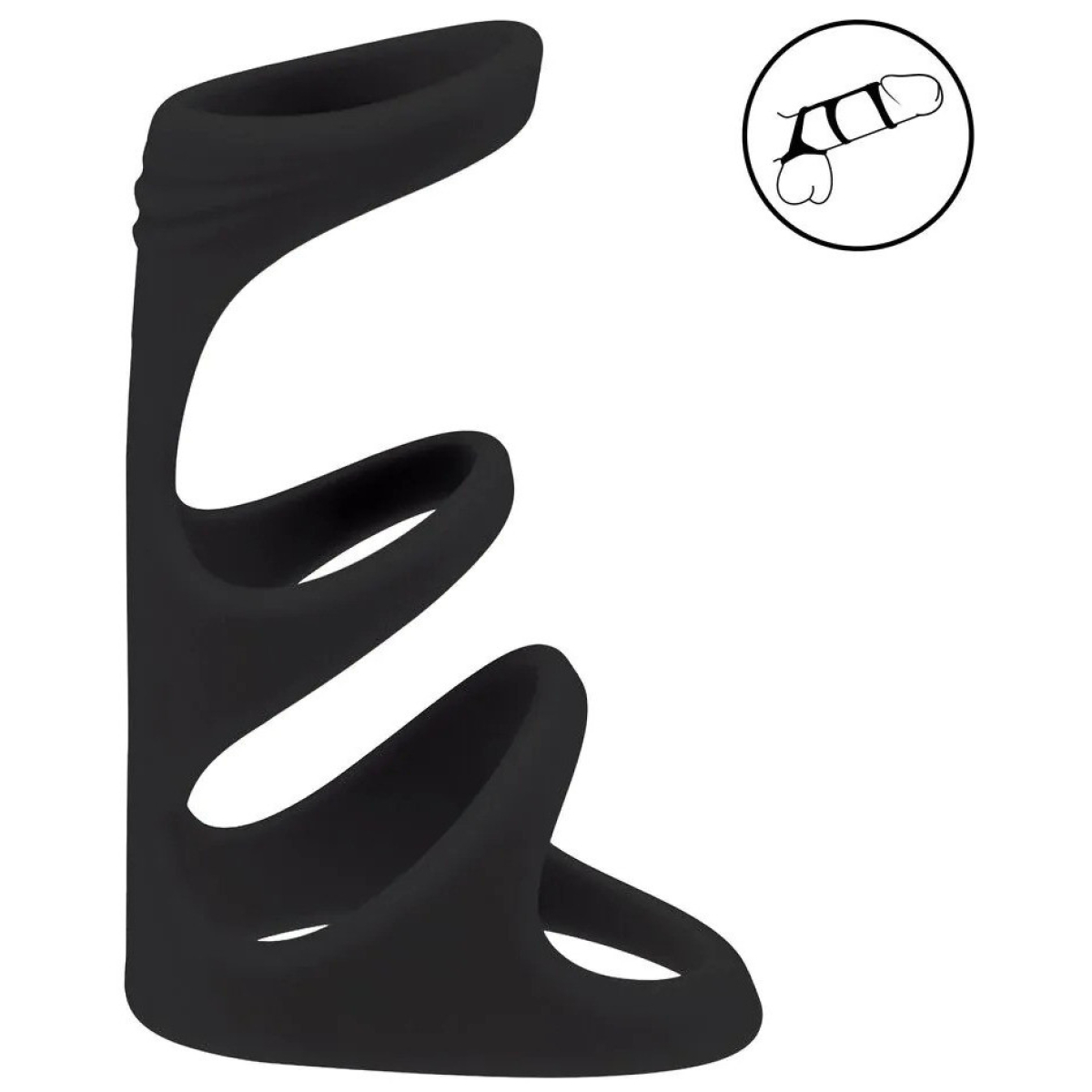 anneau penien 3 loop noir