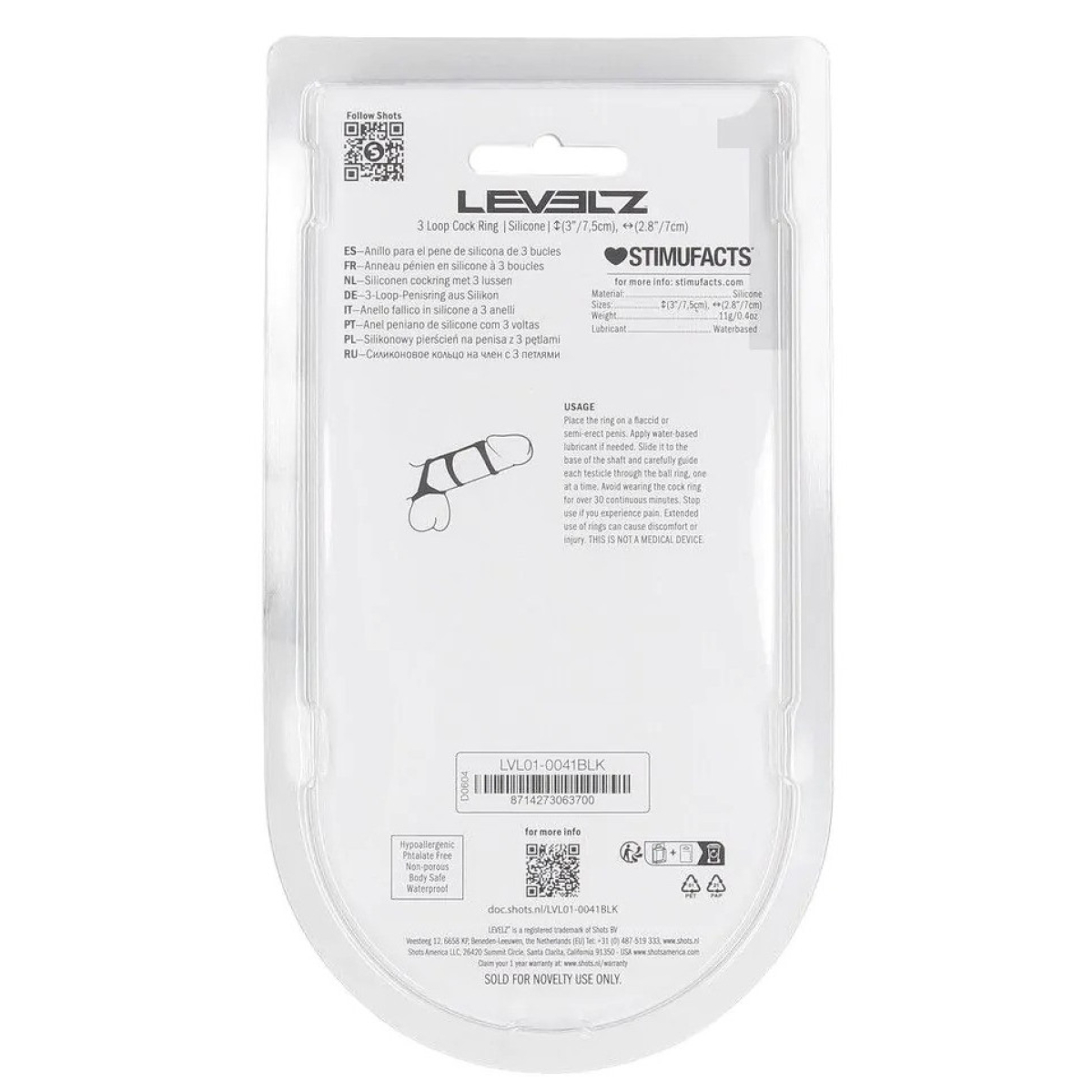 anneau penien 3 loop noir 3