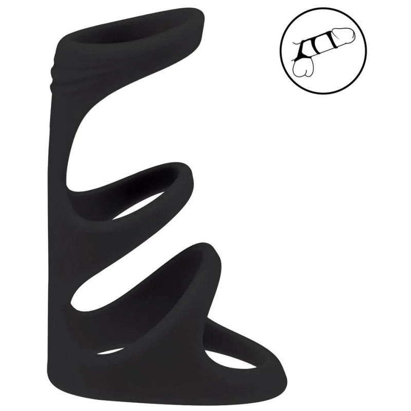 anneau penien 3 loop noir