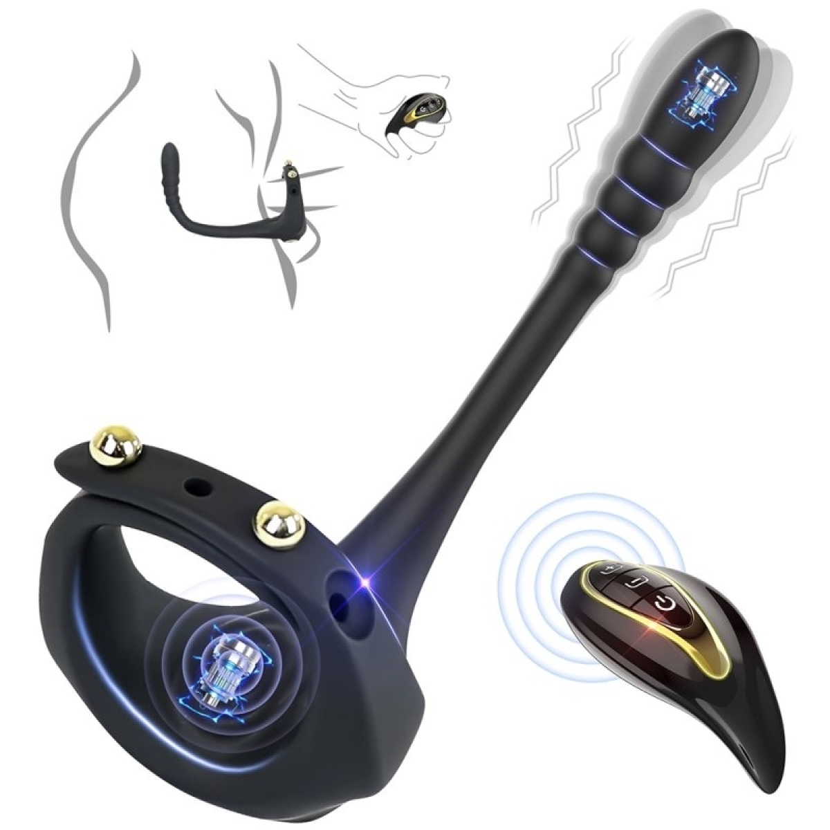 anneau vibrant avec plug lord 38mm