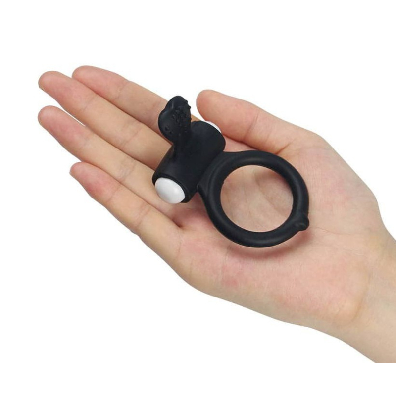 anneau vibrant power clit heart noir 3