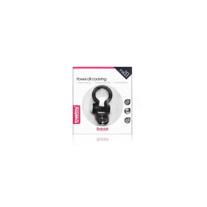 anneau vibrant power clit rabbit noir 1