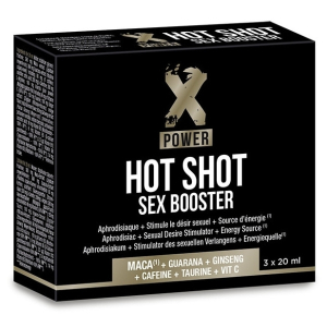 aphrodisiaque hot shot sex booster xpower 3 x 20ml