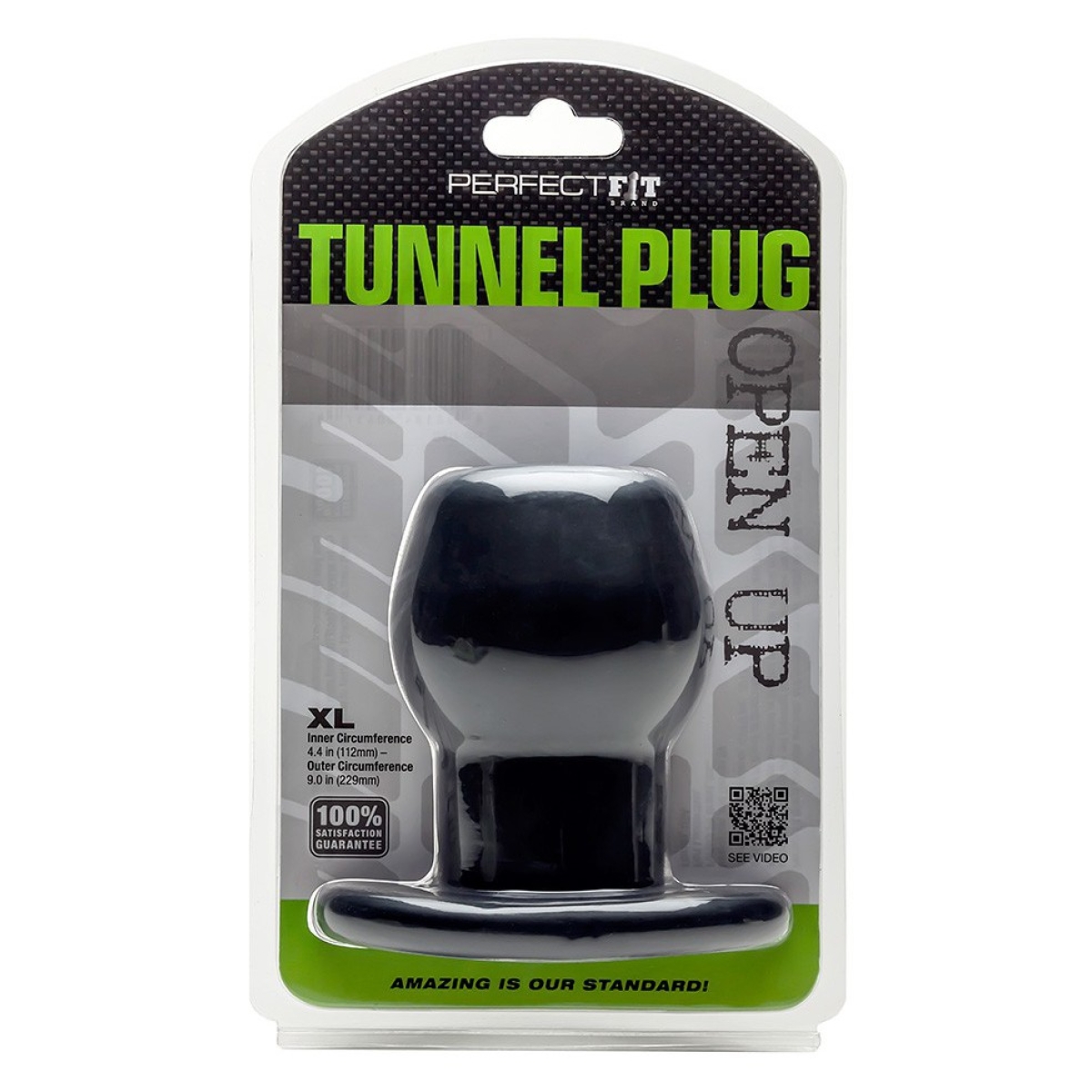 ass tunnel plug silicone extra large noir 1