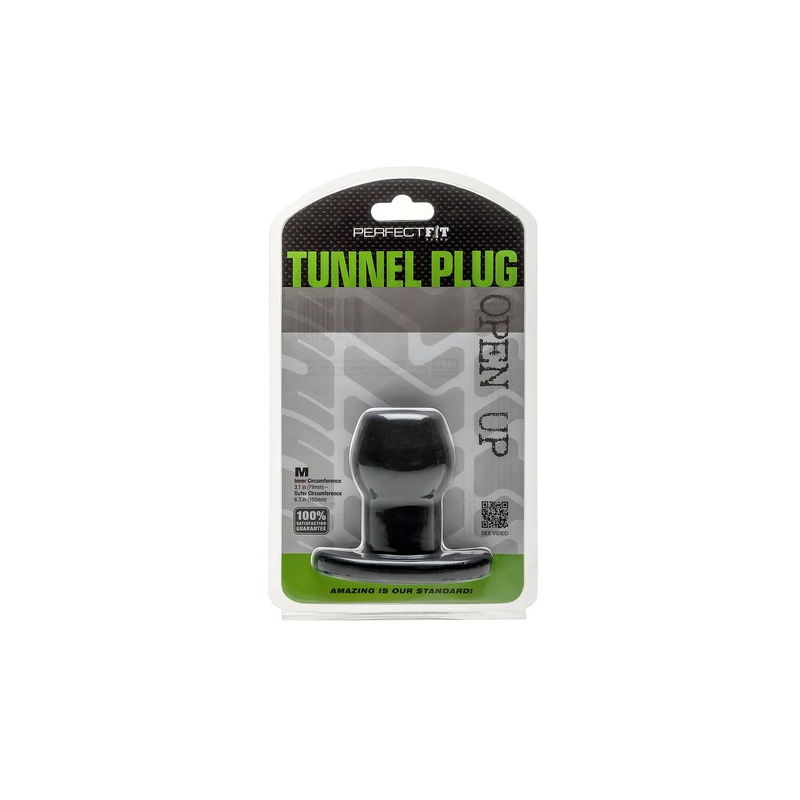ass tunnel plug silicone medium noir 1