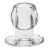 ass tunnel plug silicone transparent extra large 9 x 7 cm