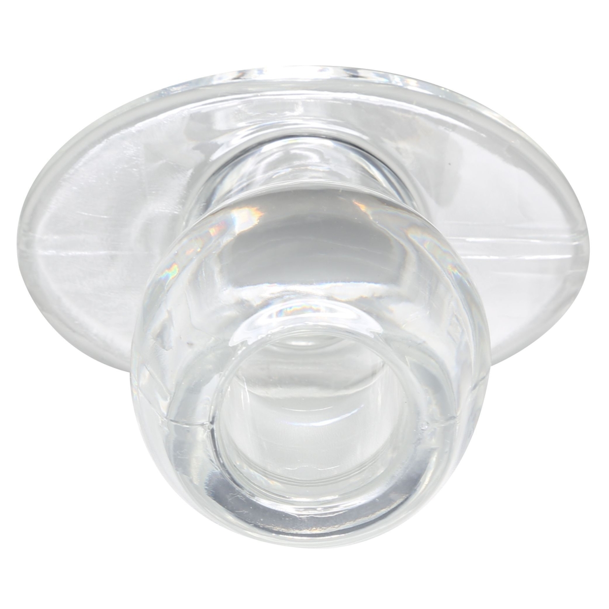 ass tunnel plug silicone transparent extra large 9 x 7 cm 2