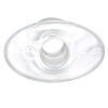 ass tunnel plug silicone transparent extra large 9 x 7 cm 3