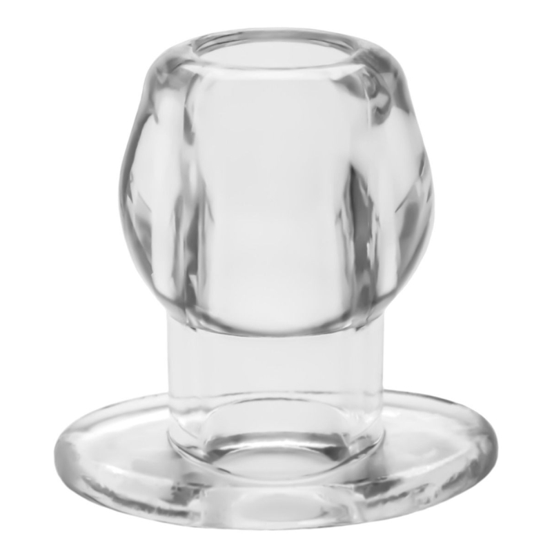 ass tunnel plug silicone transparent extra large 9 x 7 cm