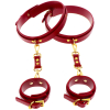 attaches cuisses poignets taboom rouge