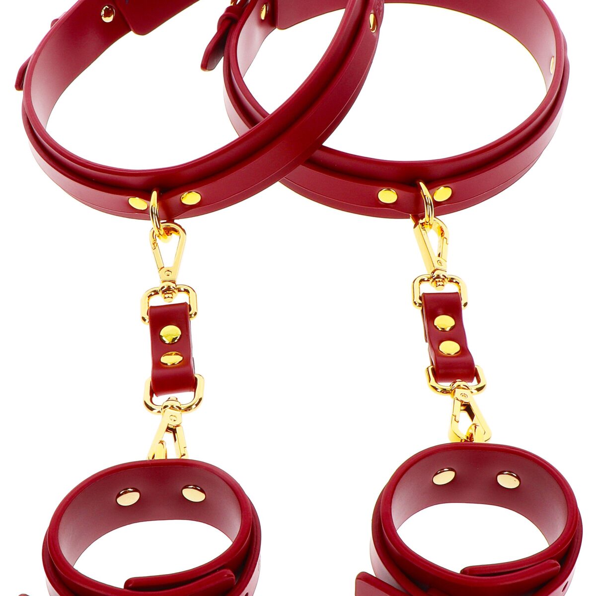 attaches cuisses poignets taboom rouge