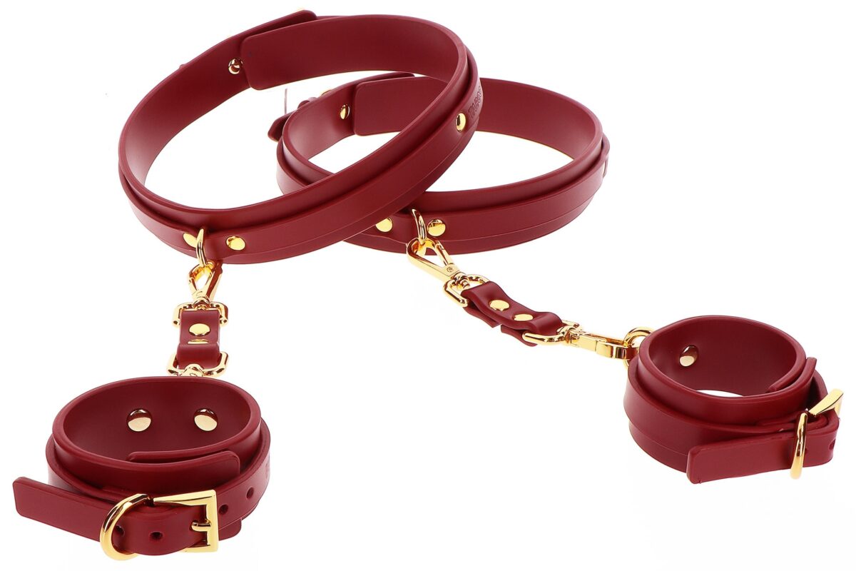 attaches cuisses poignets taboom rouge 3