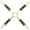 attaches en croix hogtie vogue noires
