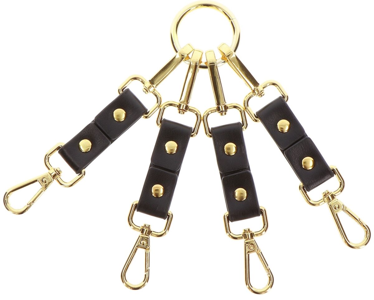 attaches en croix hogtie vogue noires 3