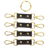 attaches en croix hogtie vogue noires 4