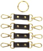 attaches en croix hogtie vogue noires 4