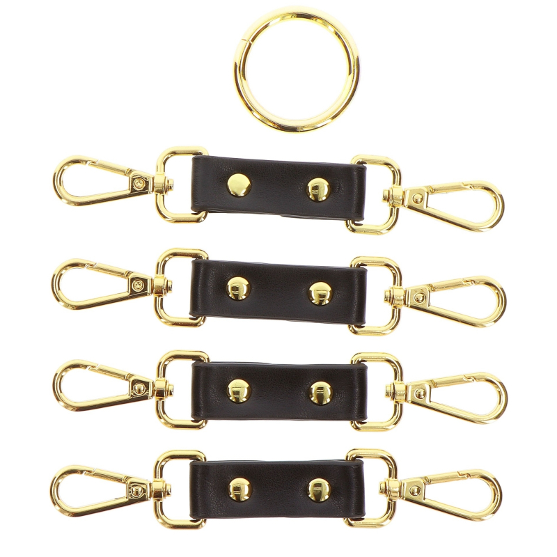 attaches en croix hogtie vogue noires 4