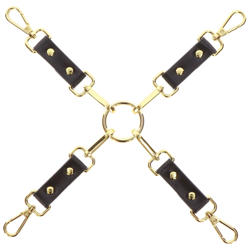 attaches en croix hogtie vogue noires