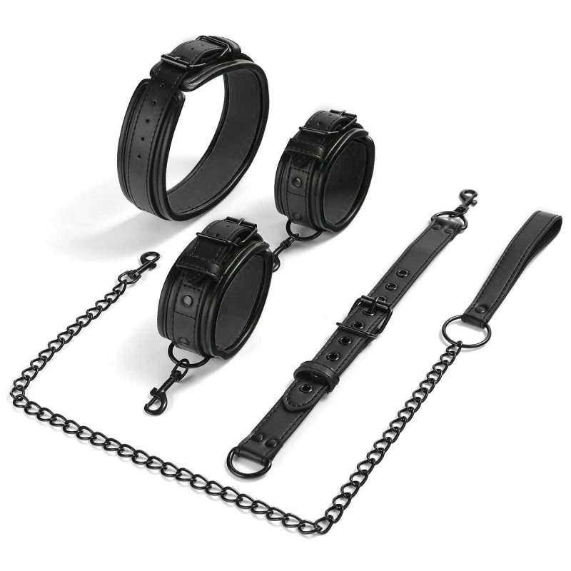 attaches poignets cou neckist noires 1