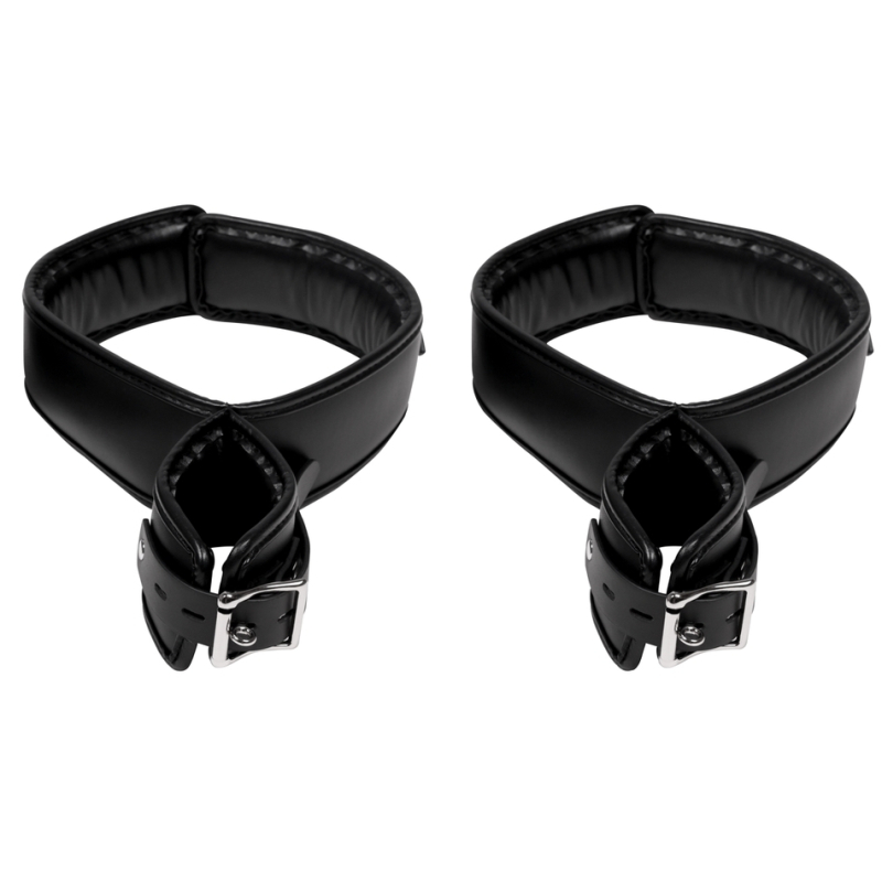attaches poignets et cuisses wrist cuffs noir 4