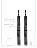 attaches poignets et cuisses wrist cuffs noir 8