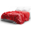 bache en vinyle 180 x 230cm rouge