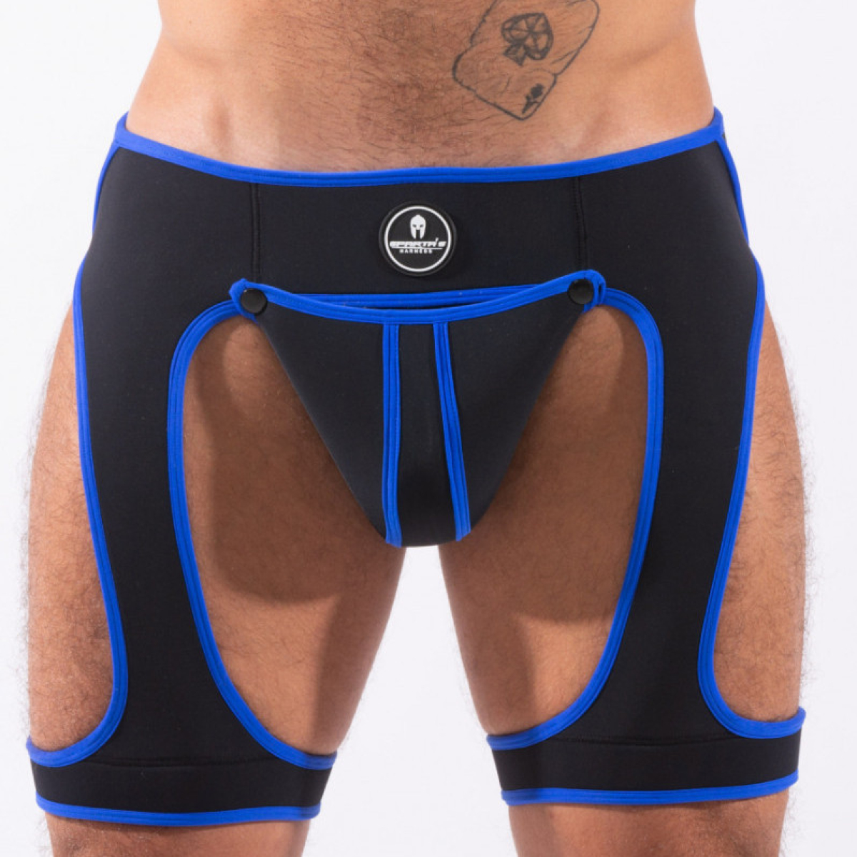 backless snax noir bleu