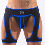 backless snax noir bleu