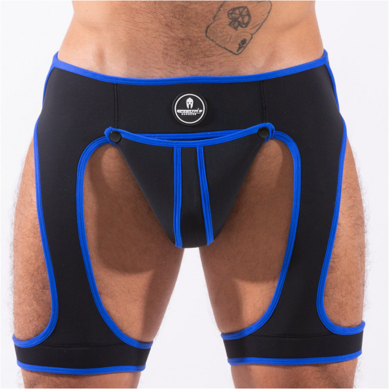 backless snax noir bleu