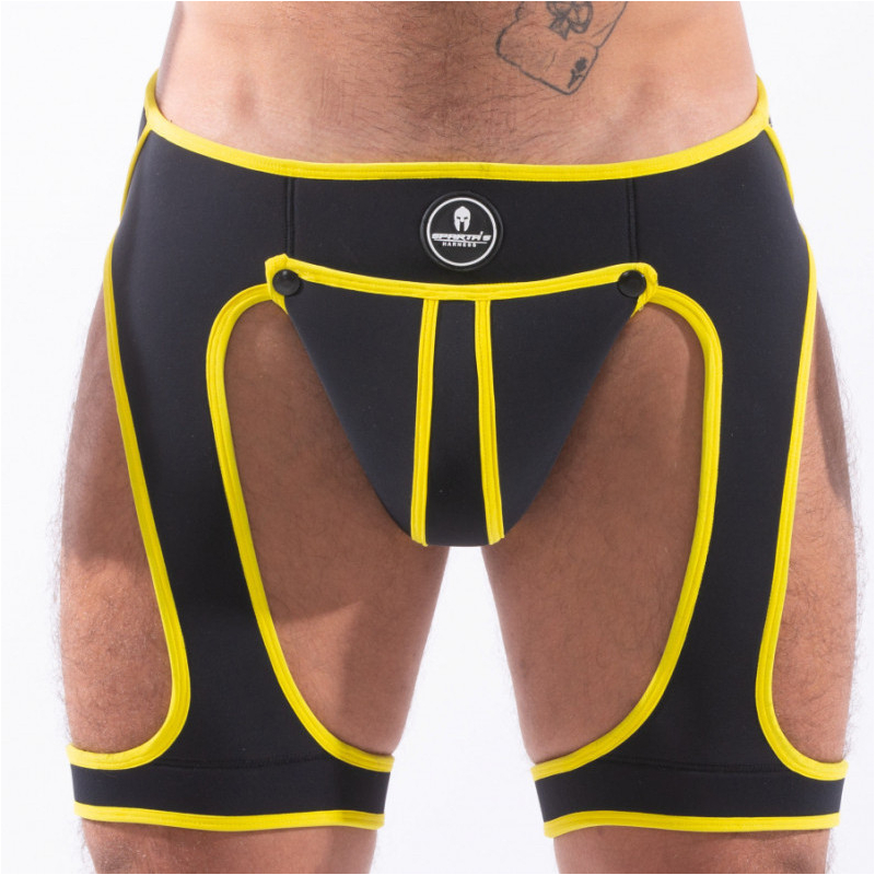 backless snax noir jaune