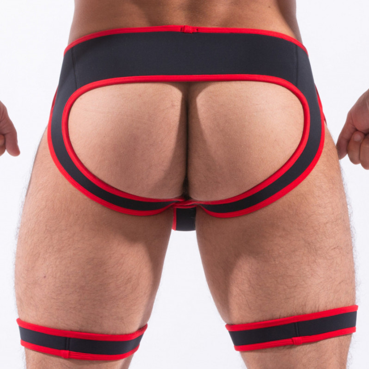 backless snax noir rouge 1