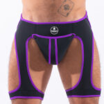 backless snax noir violet