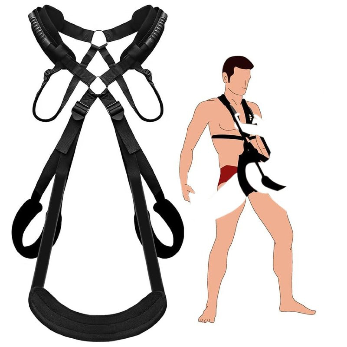 backstrap swing with waist pad love sling 1